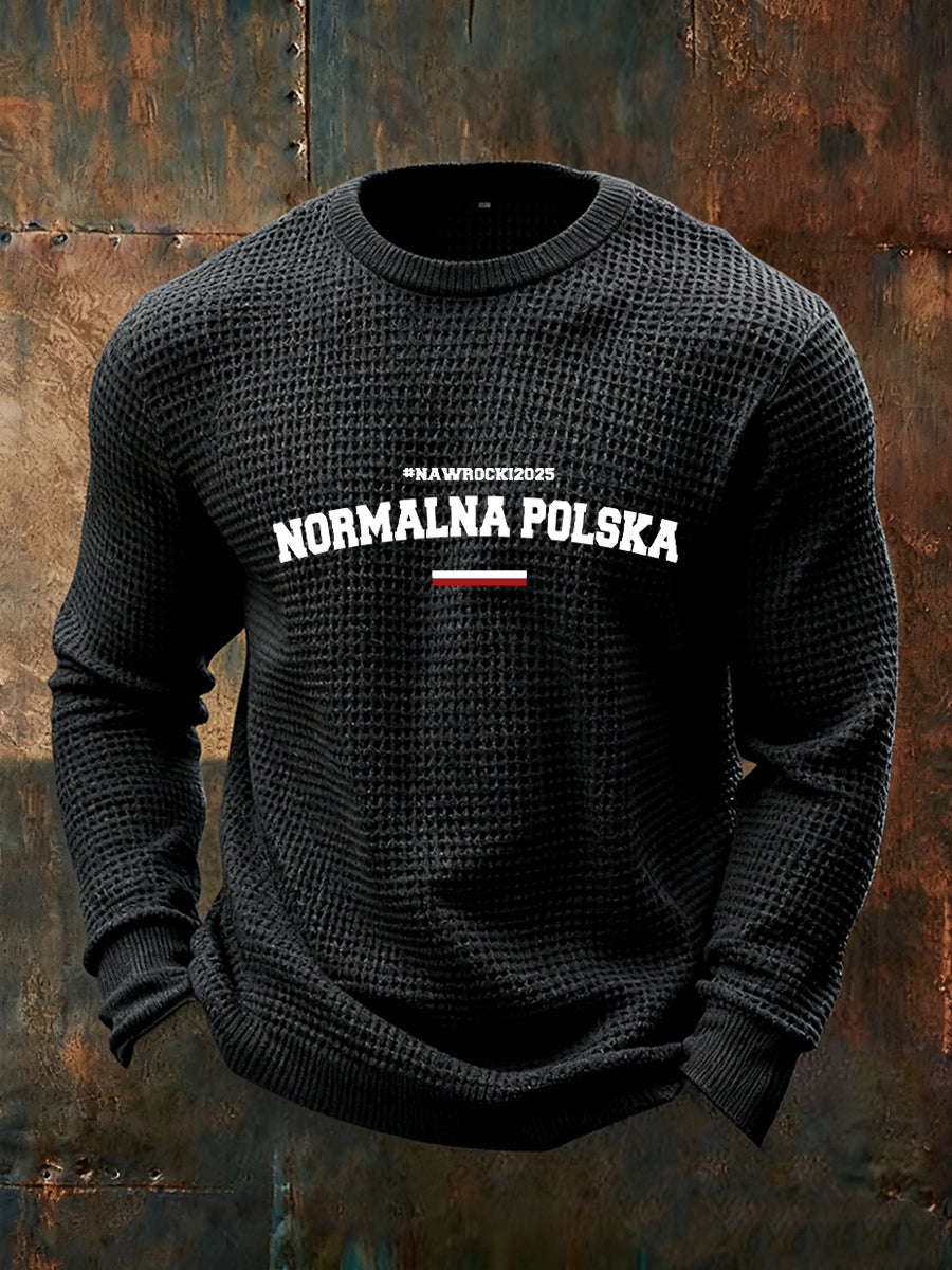 Męskie Vintage Fashion Casual z długim rękawem