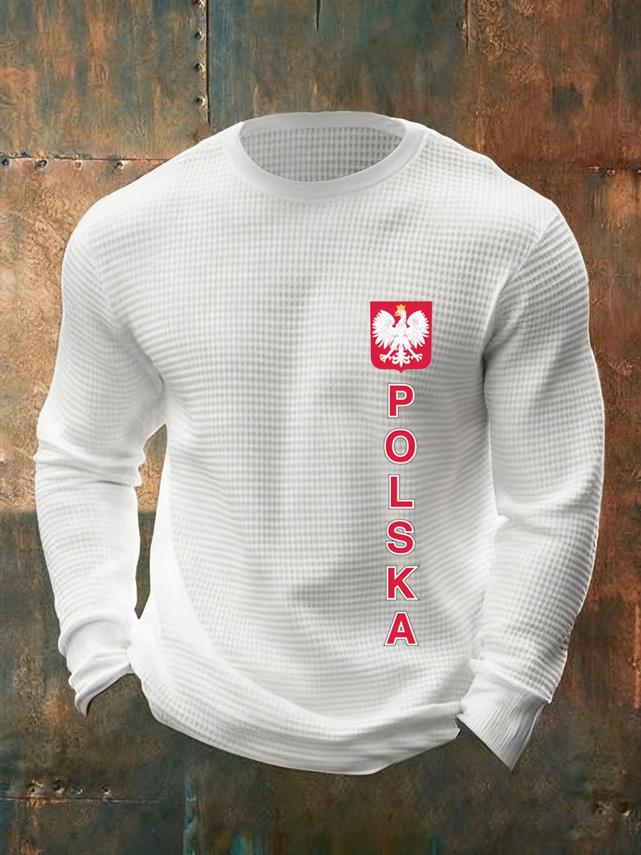 Męskie Vintage Fashion Casual z długim rękawem