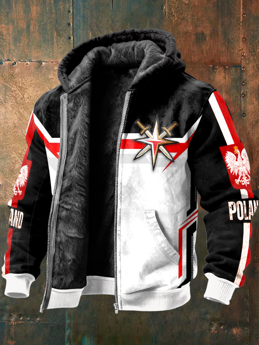 Męska kurtka motocyklowa z polarową podszewką