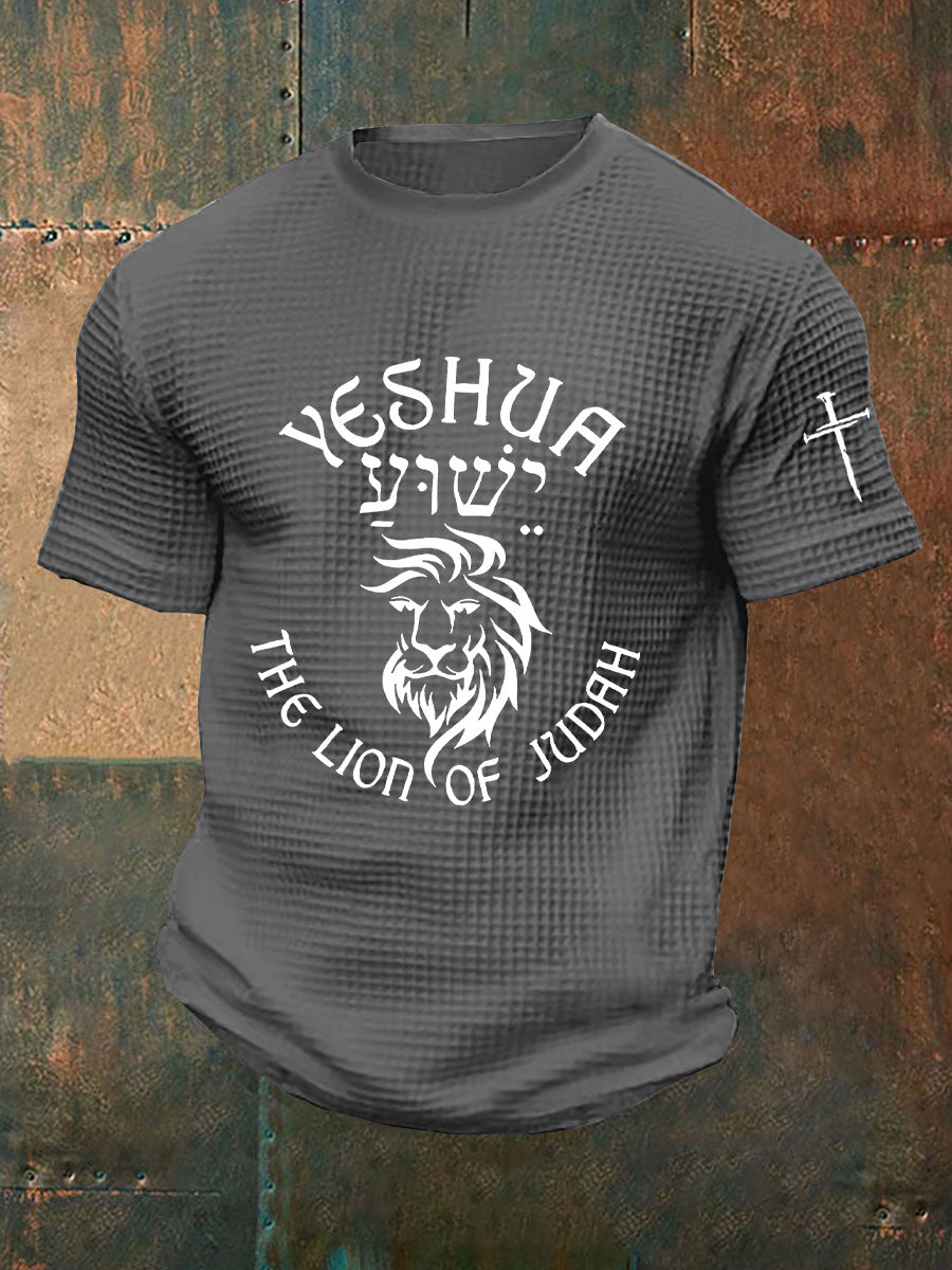 Męska koszulka Yeshua Waffle Print
