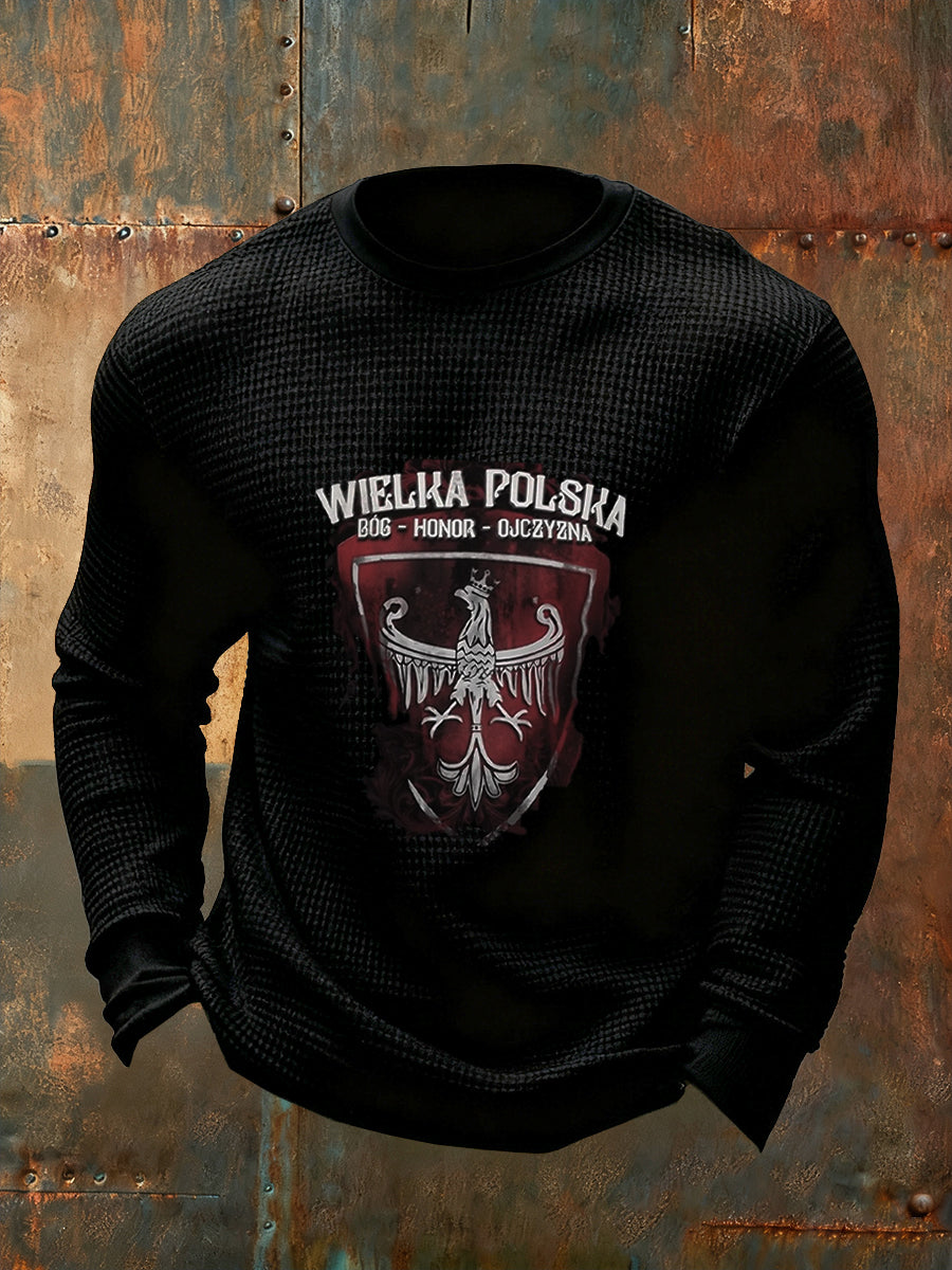 Męskie Vintage Fashion Casual z długim rękawem