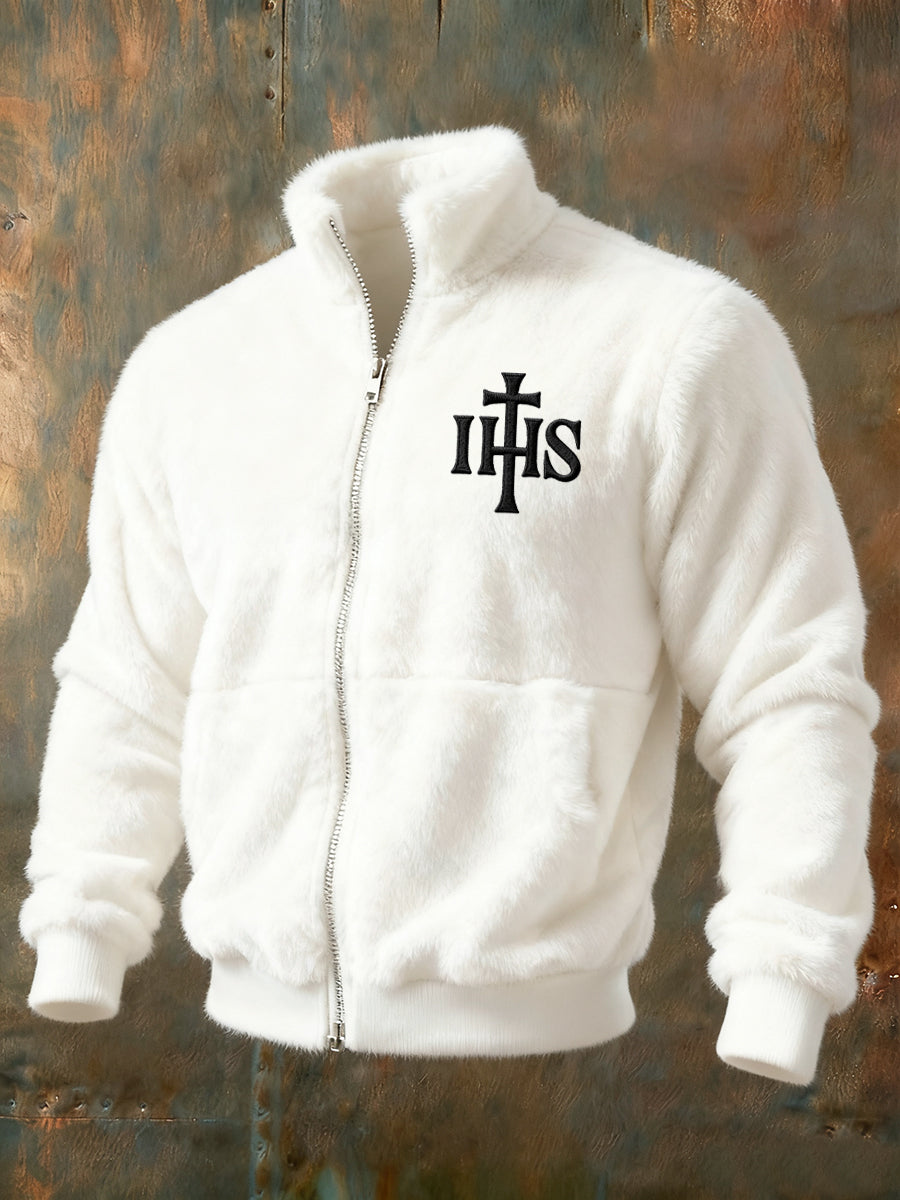 Dorywczo ciepła flanelowa kurtka kardigan dla mężczyzn