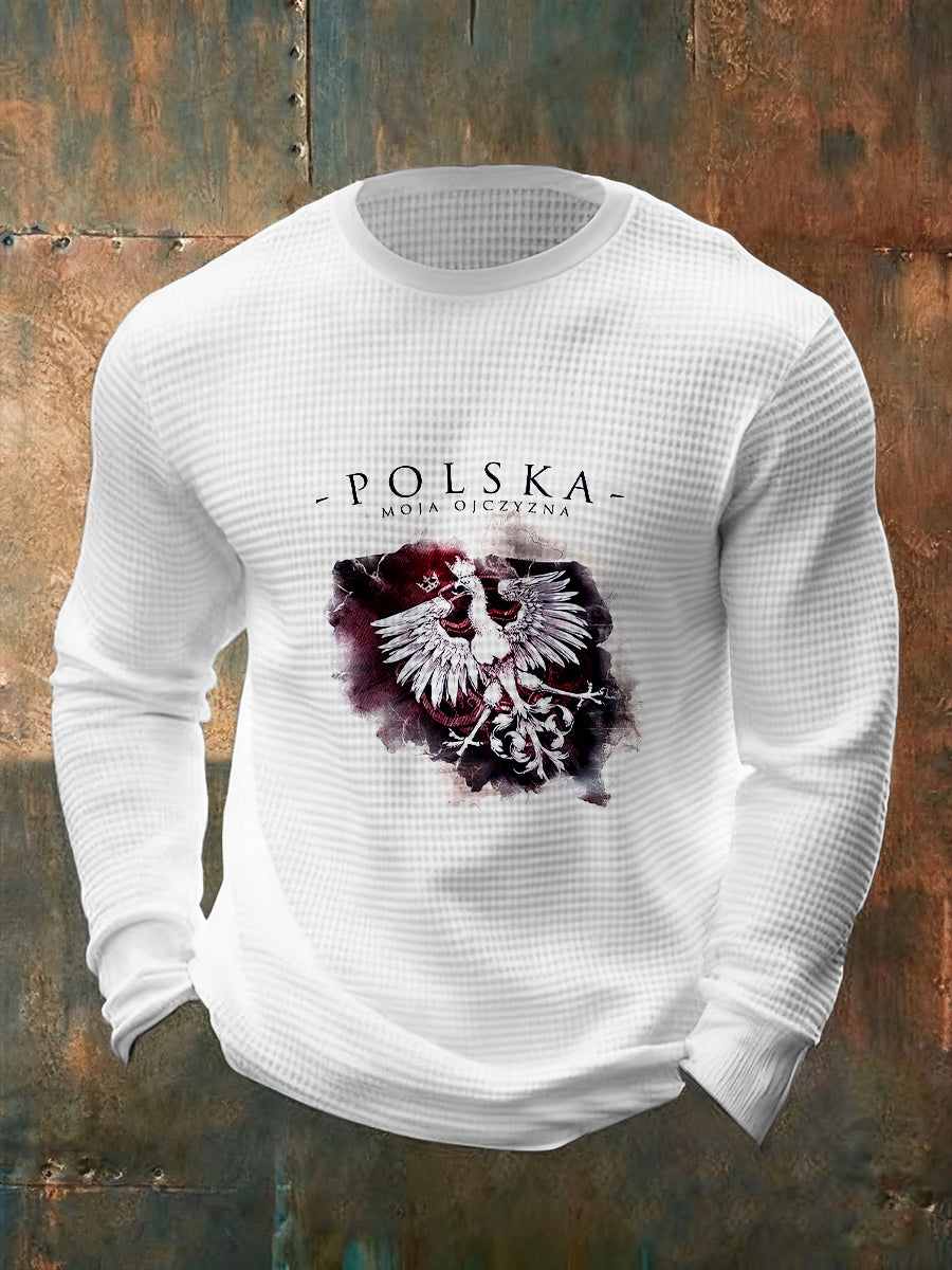 Męskie Vintage Fashion Casual z długim rękawem