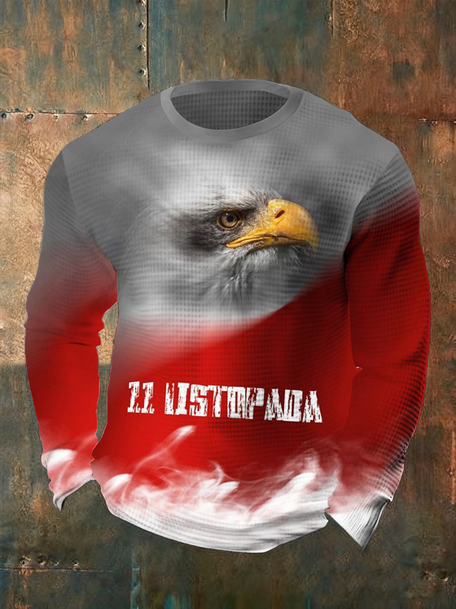 Męskie Vintage Fashion Casual z długim rękawem