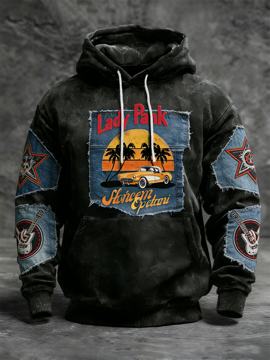 Retro Polski Rock Band Casual Bluza z kapturem