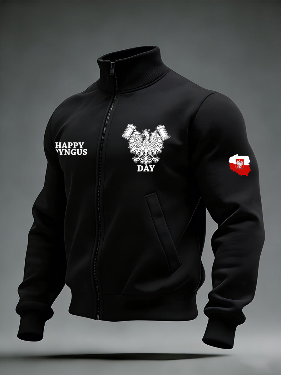 Męska kurtka z nadrukiem polskiej flagi