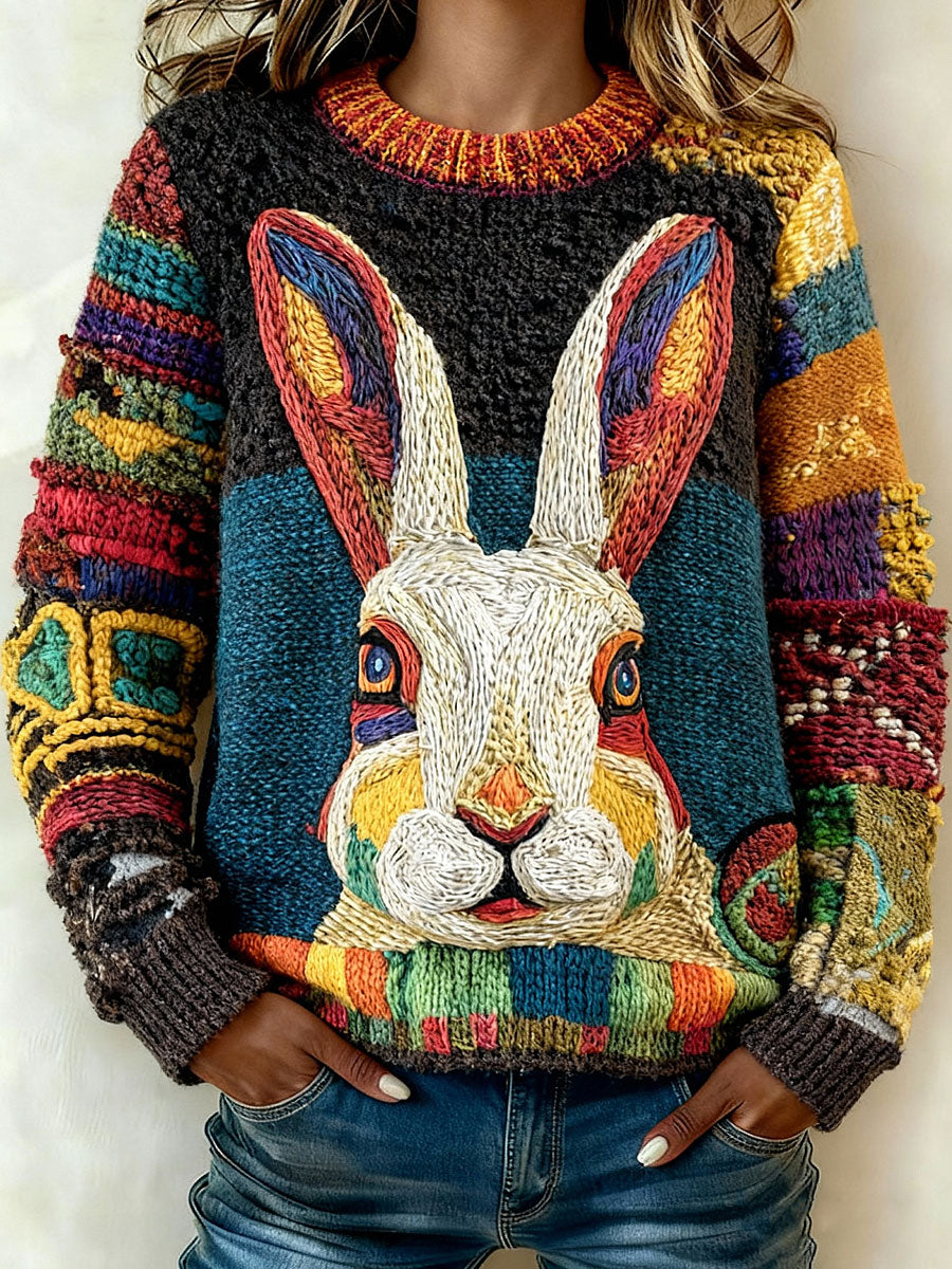 Damskie topy Vintage Rabbit