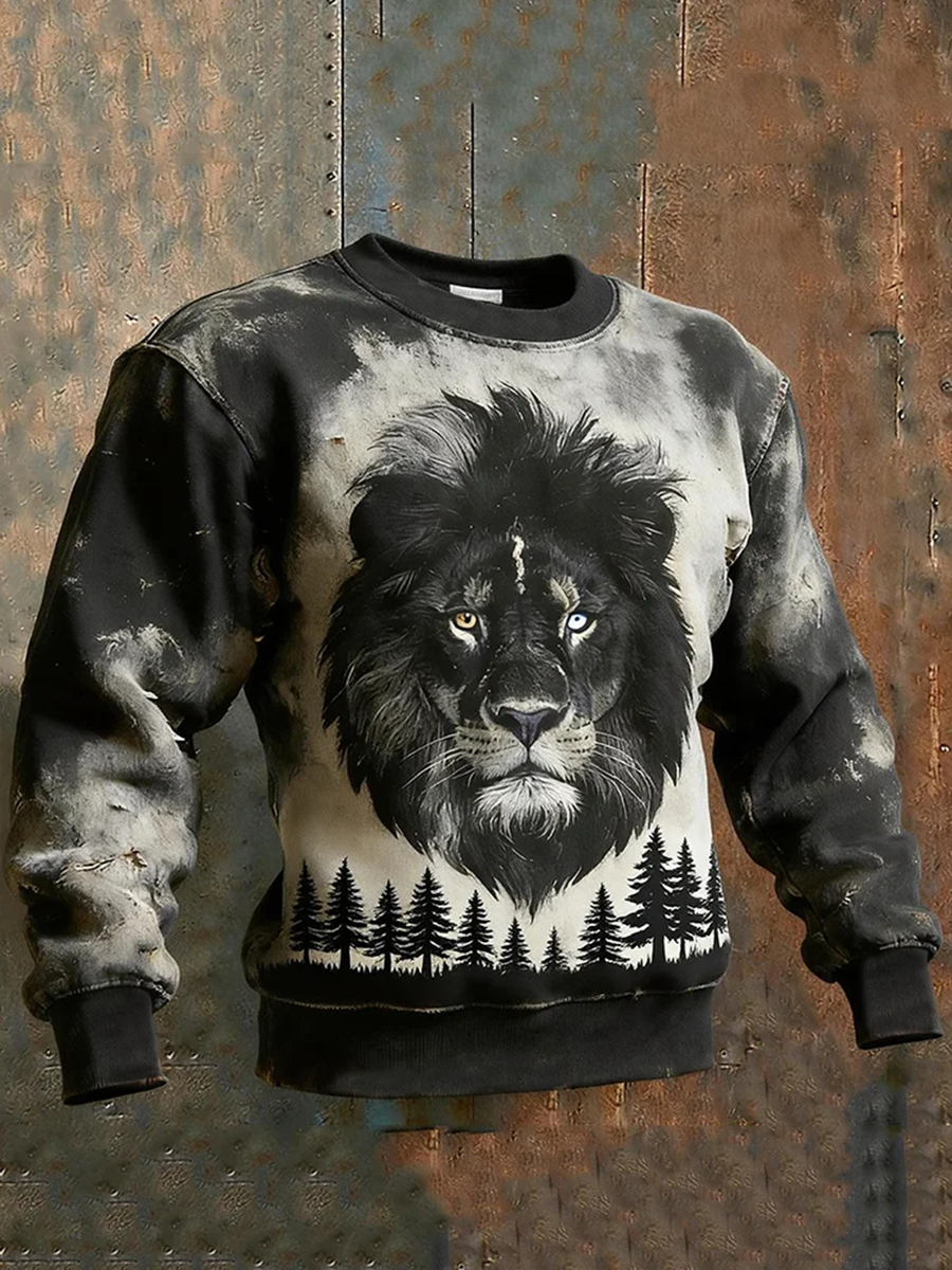 Męska bluza z dekoltem Lion Crew