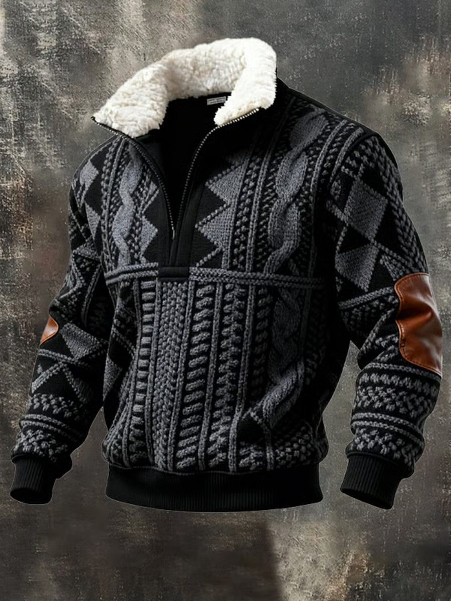 Bluza z kapturem z kapturem w stylu retro z kolorowym nadrukiem w stylu retro
