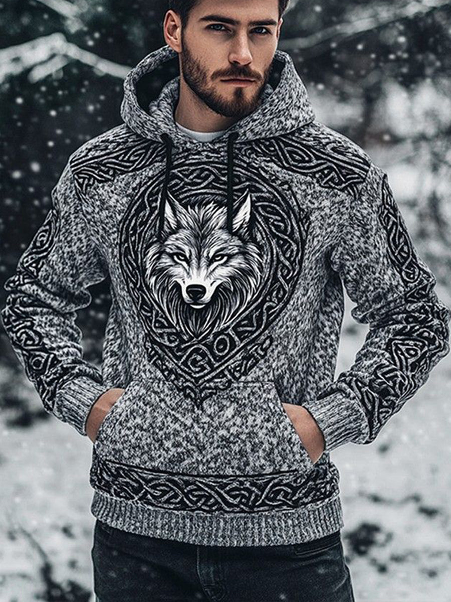 Męska bluza z kapturem Viking