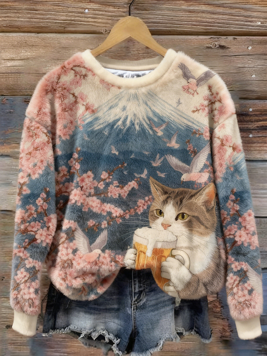 Damska bluza z nadrukiem Cat