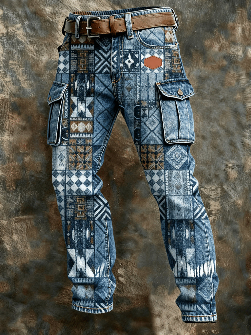 Męskie spodnie robocze retro styl biznesowy na co dzień