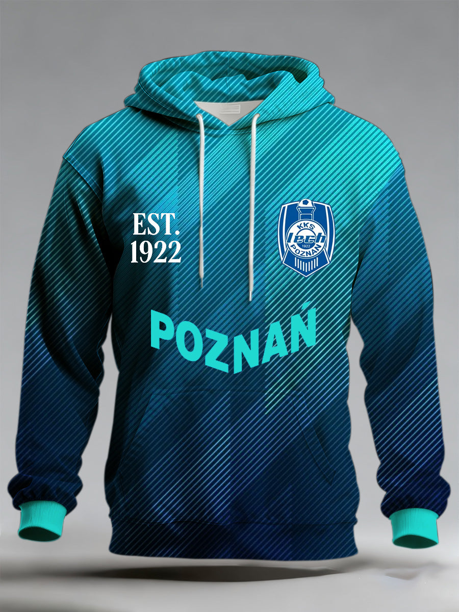 Męska bluza pamiątkowa z długim rękawem Lech Poznań Team Support Print