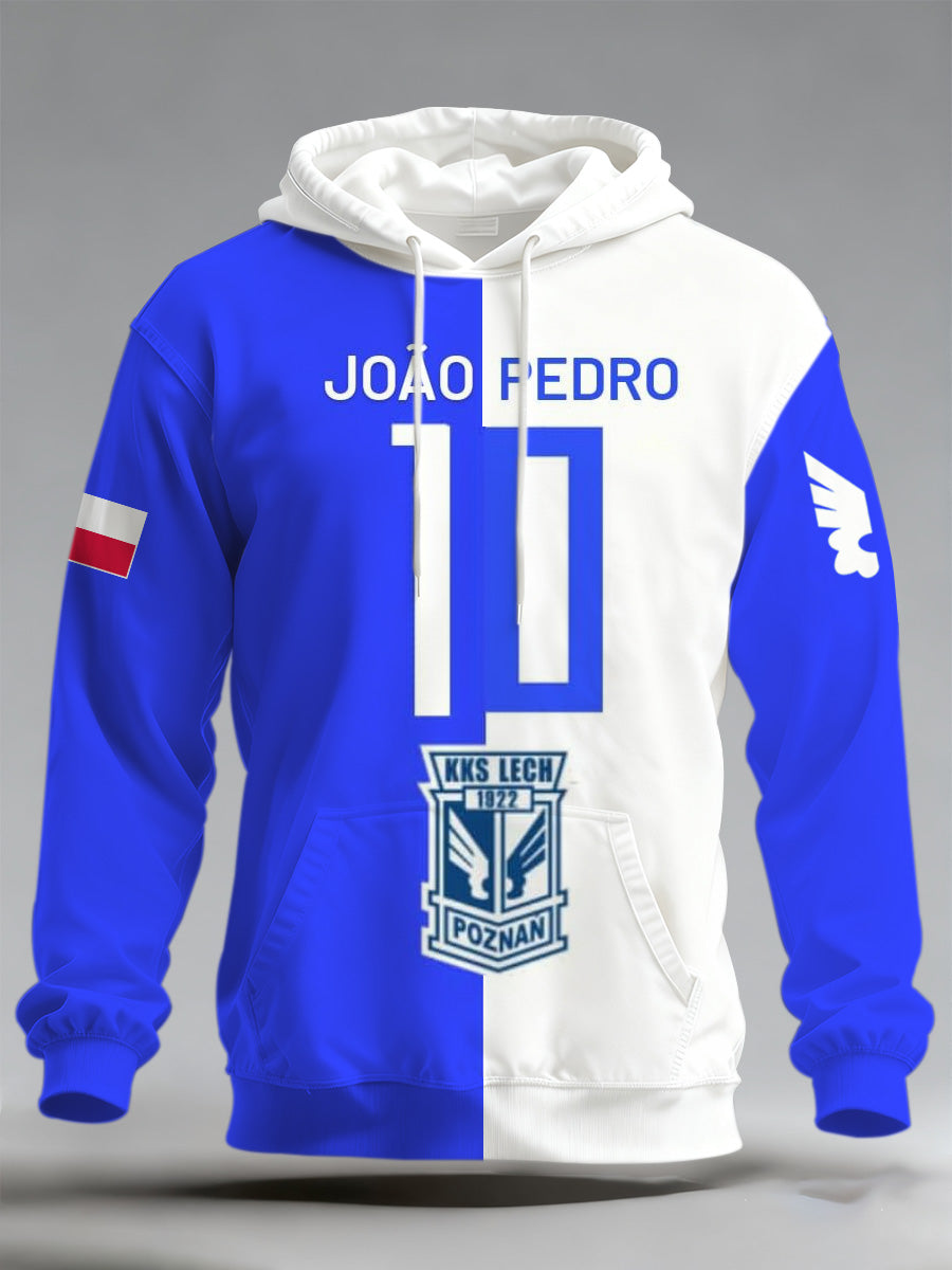 Męska bluza pamiątkowa z długim rękawem Lech Poznań Team Support Print