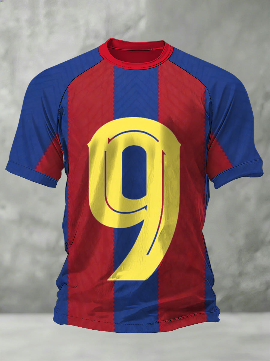 Męska koszulka piłkarska Robert Lewandowski Cheering Print w Barcelonie