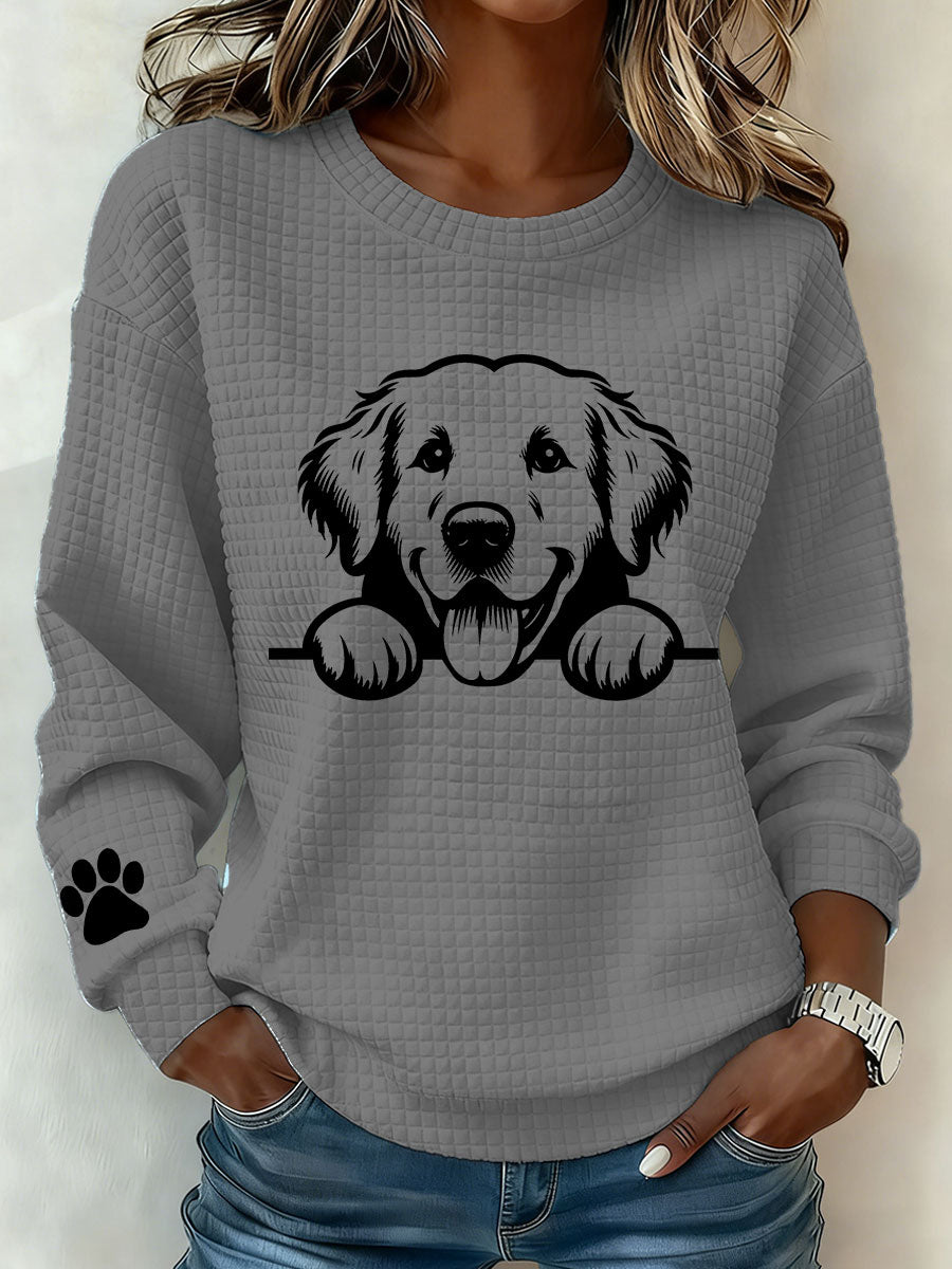 Damska casualowa bluza Golden Retriever Art Print