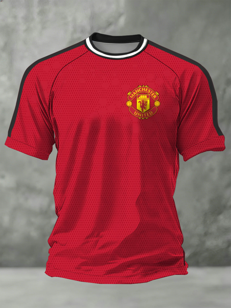 Męska koszulka fanów z nadrukiem kibiców Manchesteru United