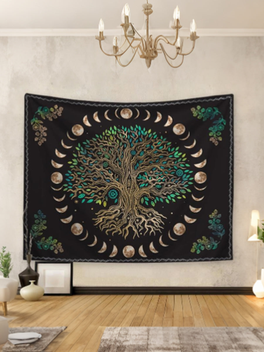 Drzewo życia psychodeliczny estetyczny gobelin (150cm x 100cm)