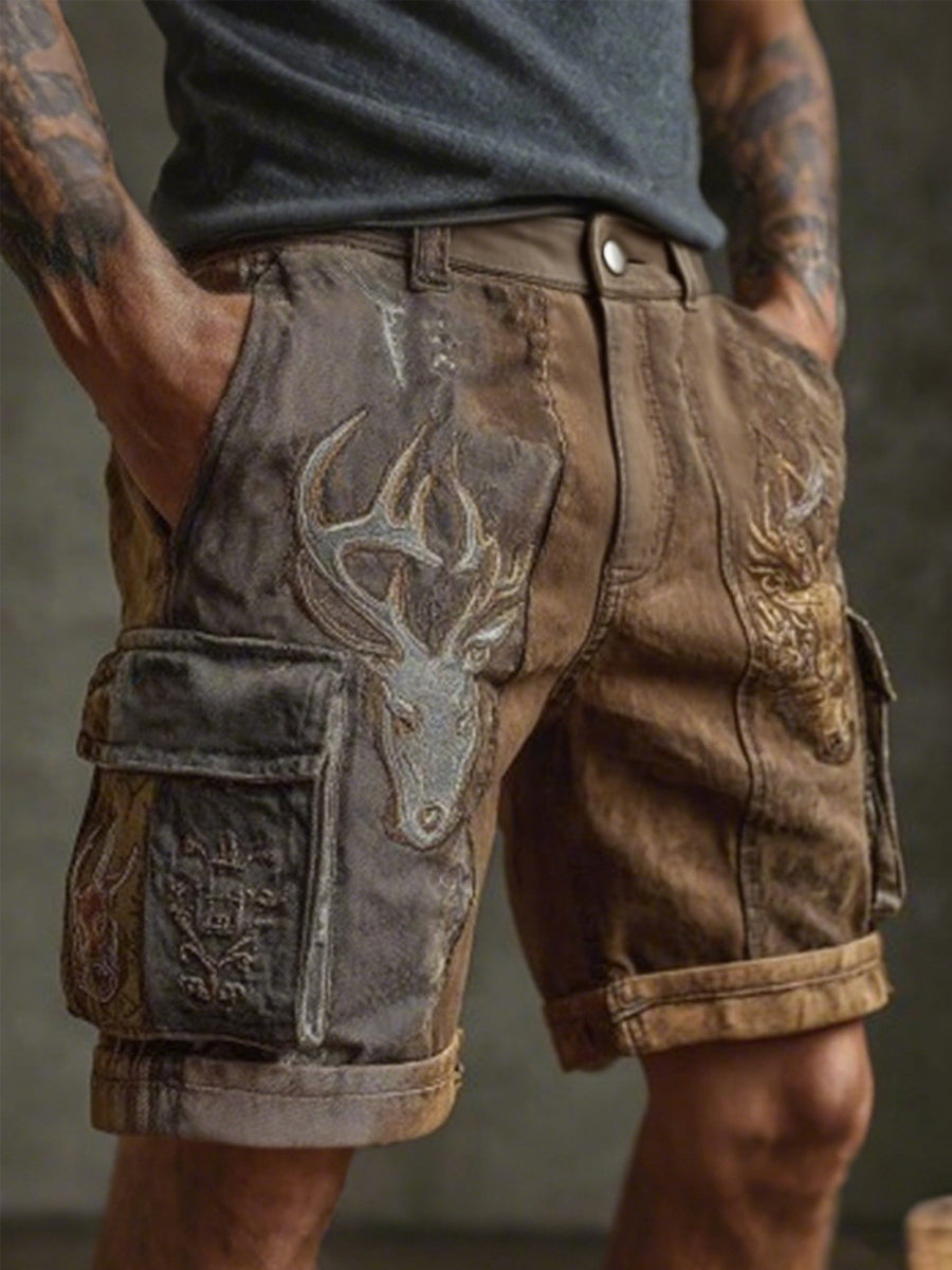 Męskie spodenki western elk