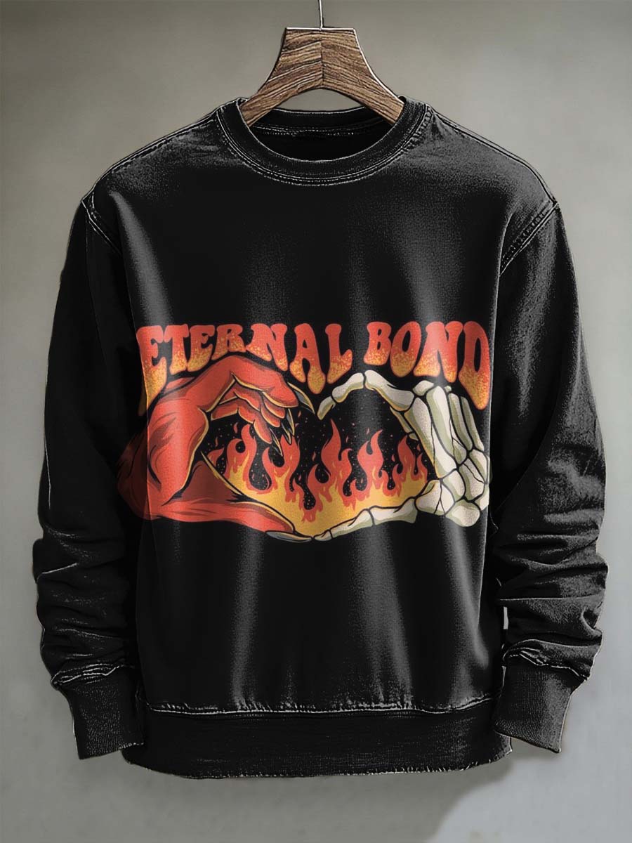 Eternal Covenant z nadrukiem Casual Crewneck Bluza