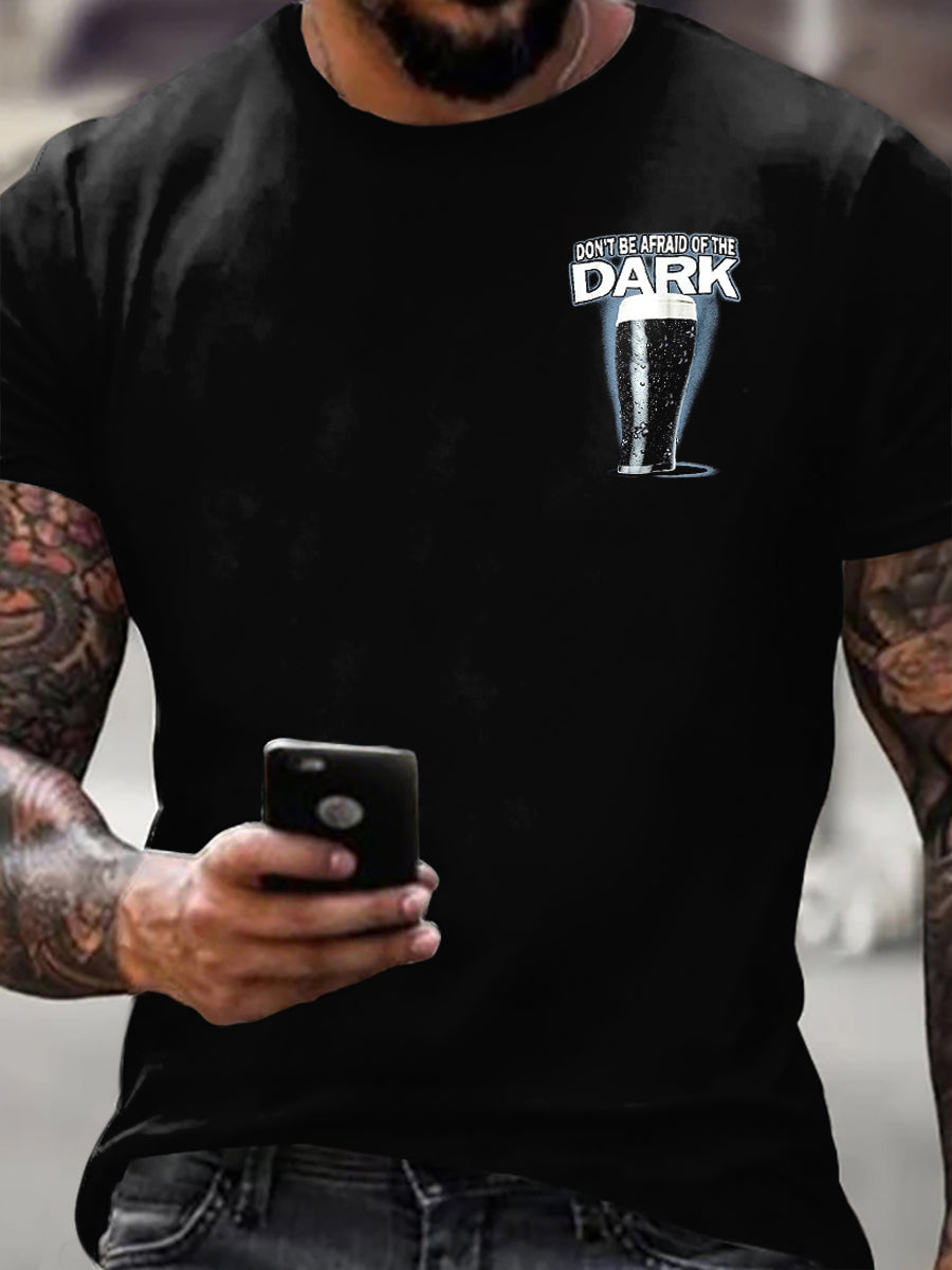 Koszulka męska Don't Be Boiid of The Dark z krótkim rękawem
