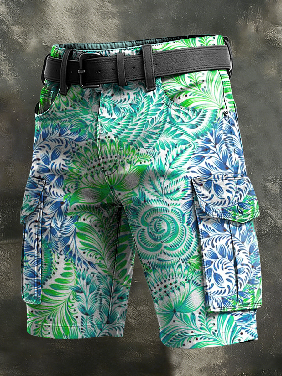 Męskie Retro Wakacje Biznesowe Art Druk Casual Spodenki