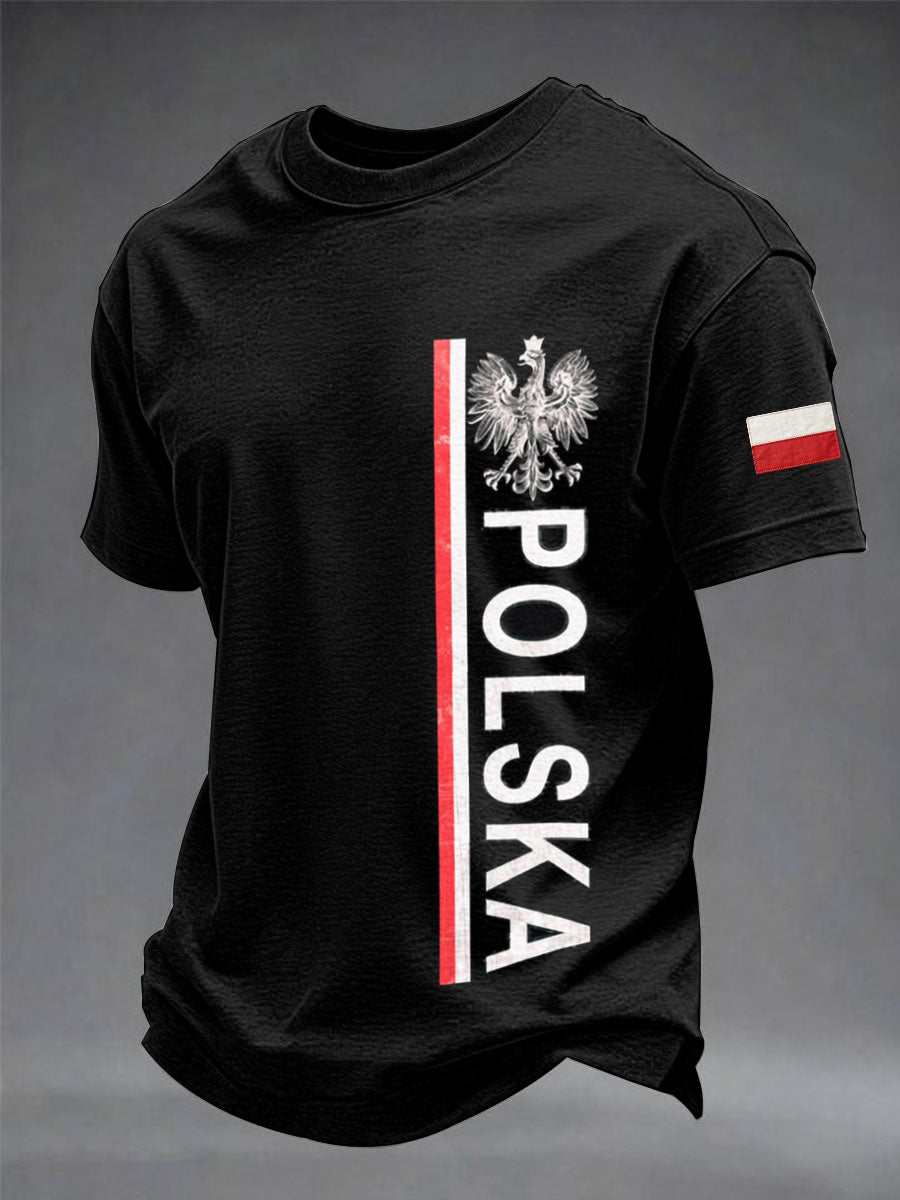 Męskie koszulki patriotyczne z motywem Polski
