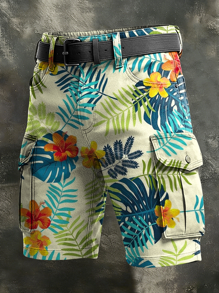 Męskie Retro Wakacje Biznesowe Art Druk Casual Spodenki