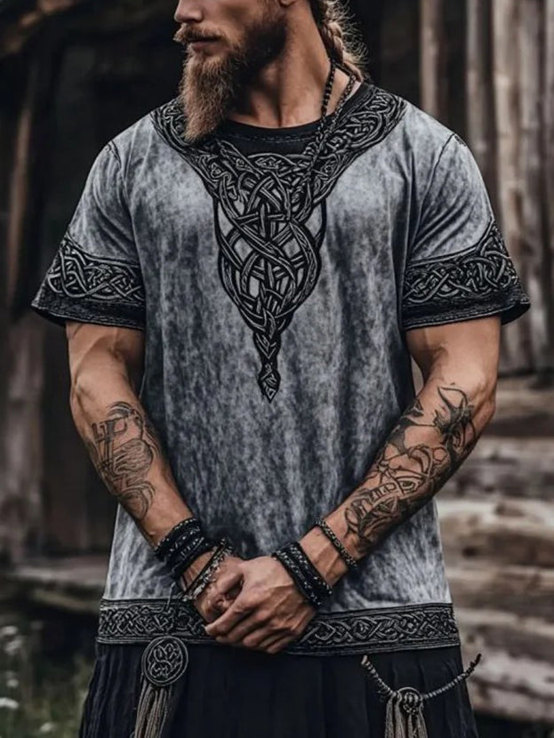 Męska koszulka z nadrukiem Viking