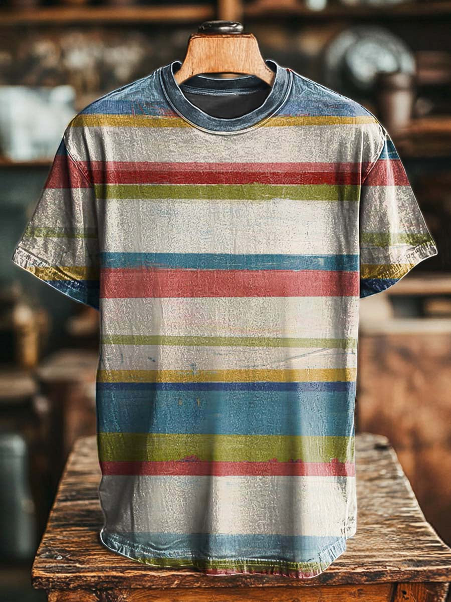 Retro w trudnej sytuacji print print Casual Koszulka z krótkim rękawem