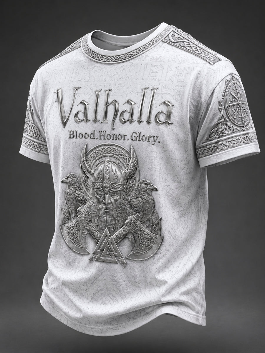 Męska koszulka z nadrukiem Valhalla