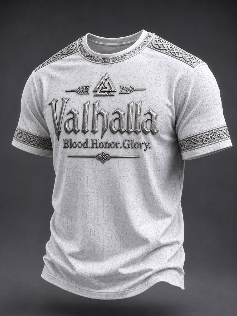 Męski T-shirt z nadrukiem Valhalla