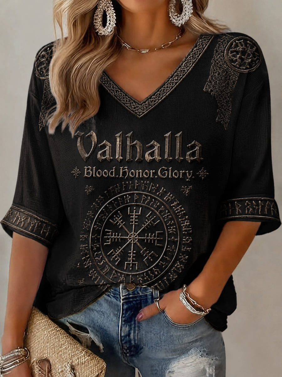 Damska koszulka Valhalla Print Casual