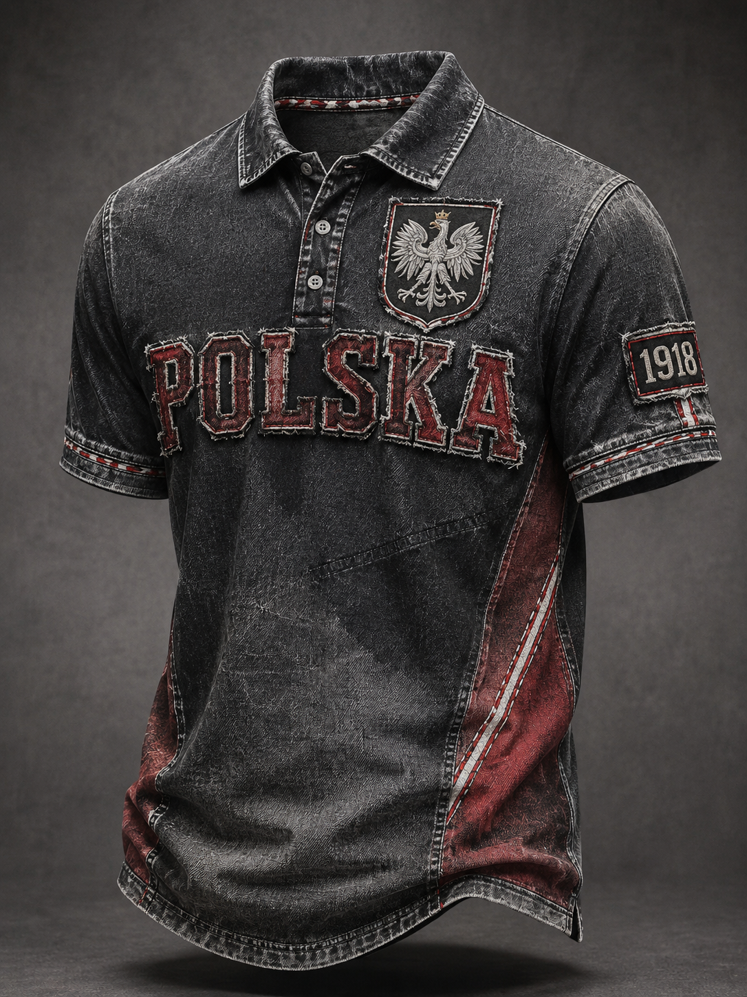 Męska koszula z krótkim rękawem z Polską