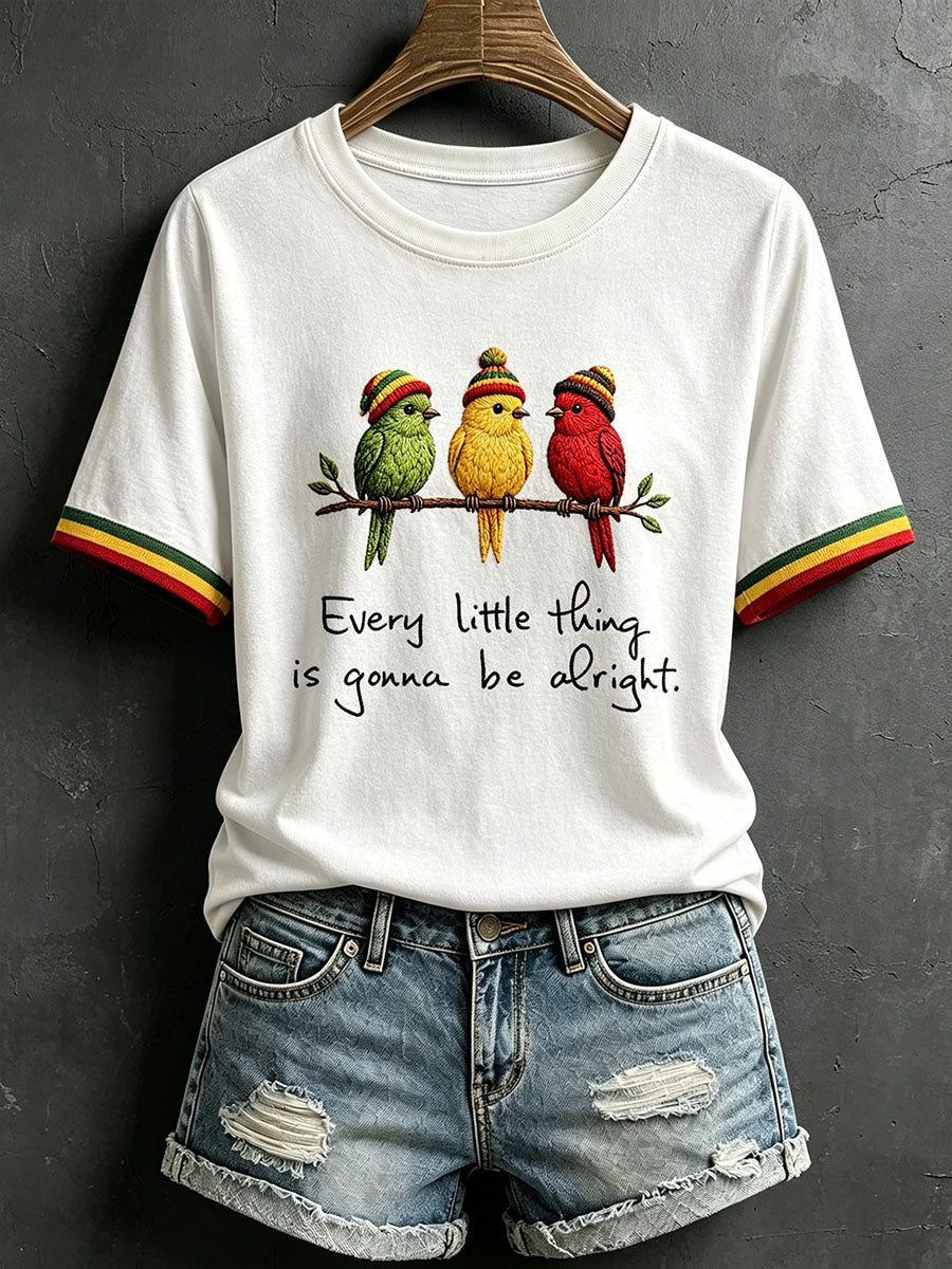 Koszulka damska z napisem „Every Little Thing Is Gonna Be Alright”