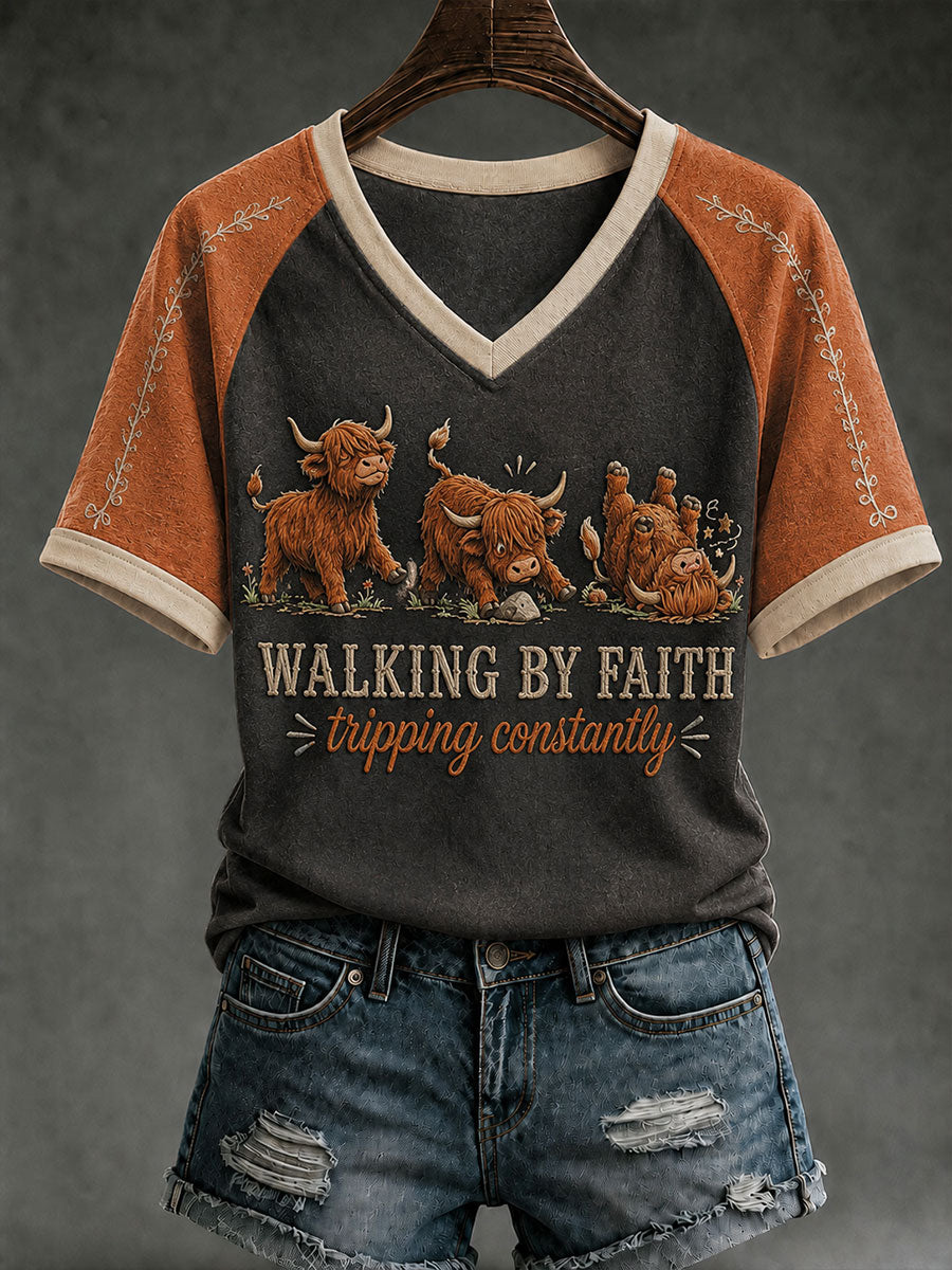 Damska koszulka WalkingG By Faith Tripping Stale