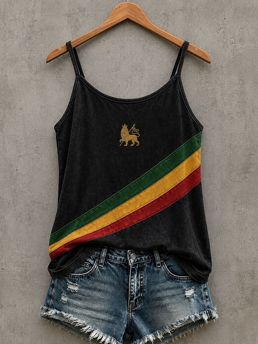 Tank top dla kobiet inspirowany reggae
