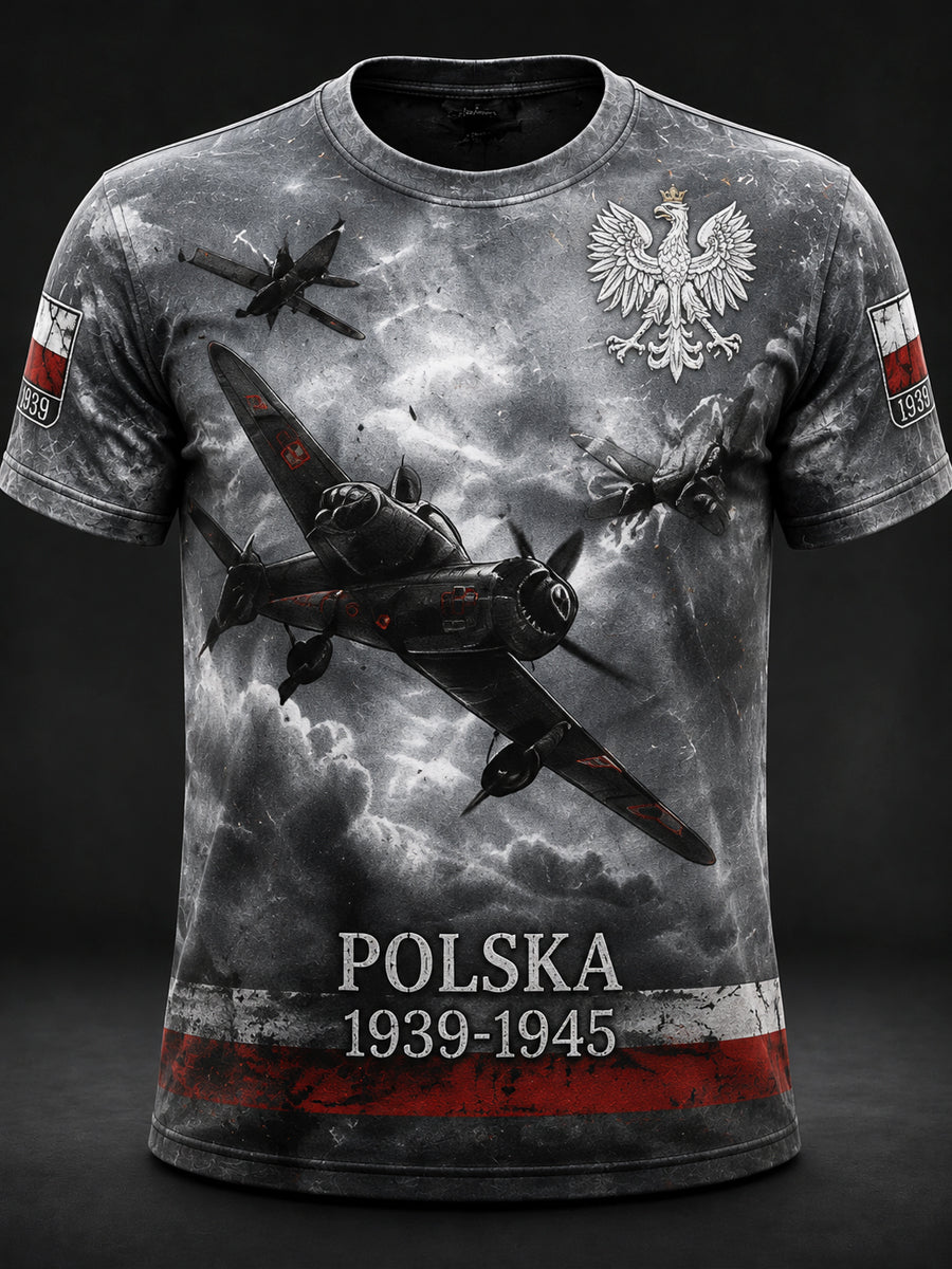 Nieformalna koszulka Vintage Polish War Memorial