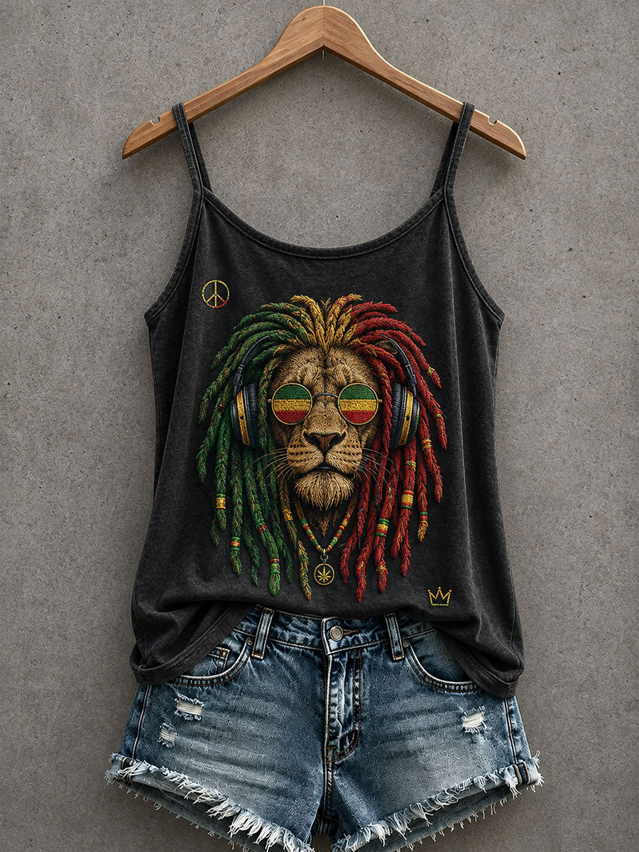 Tank top inspirowany reggae dla kobiet