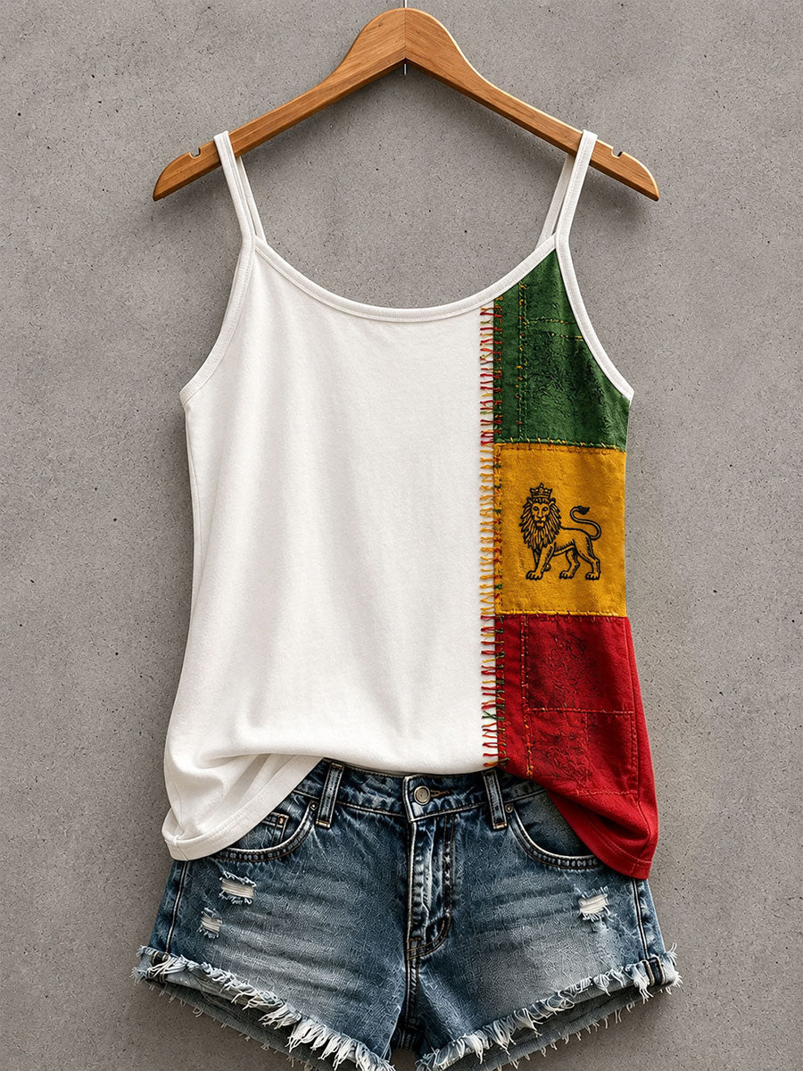 Tank top dla kobiet inspirowany reggae