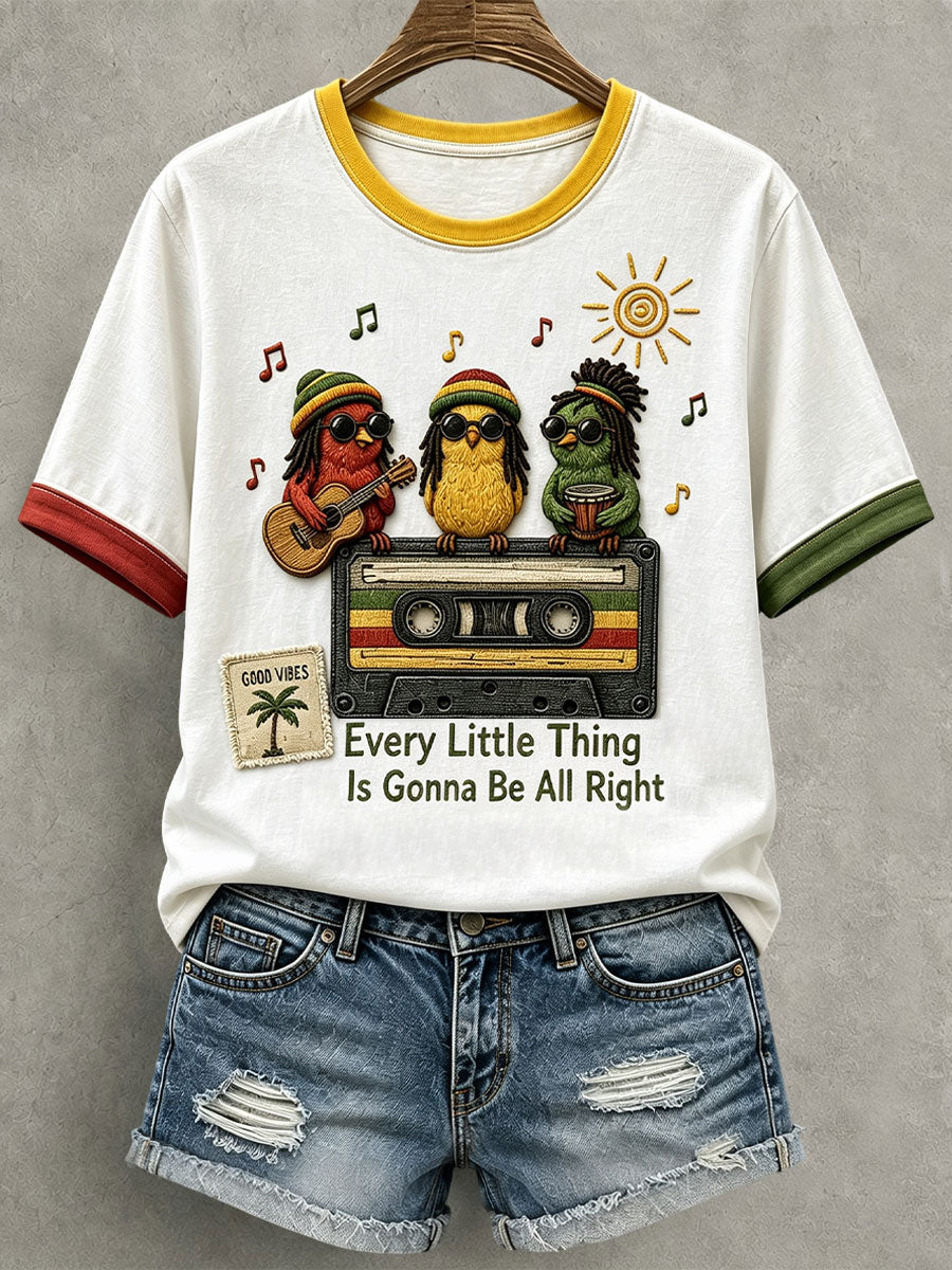 Koszulka damska z napisem „Every Little Thing Is Gonna Be All Right”