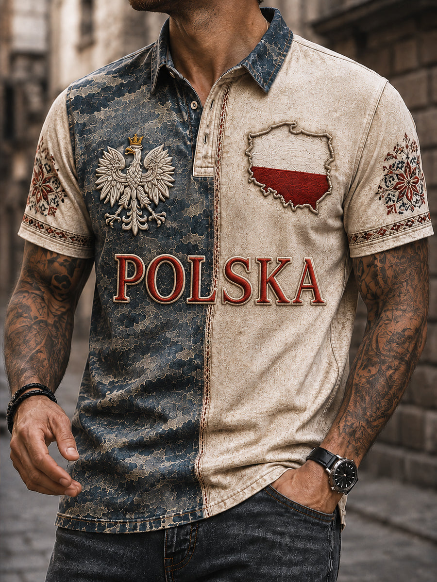 Pamięć o II wojnie światowej National Pride Vintage Polo