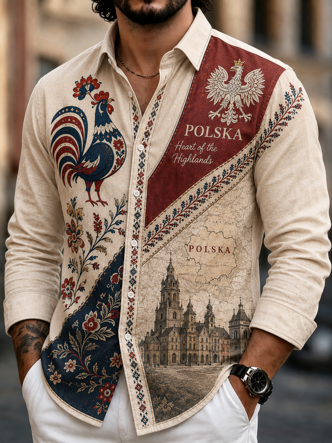 Męska koszulka Polska