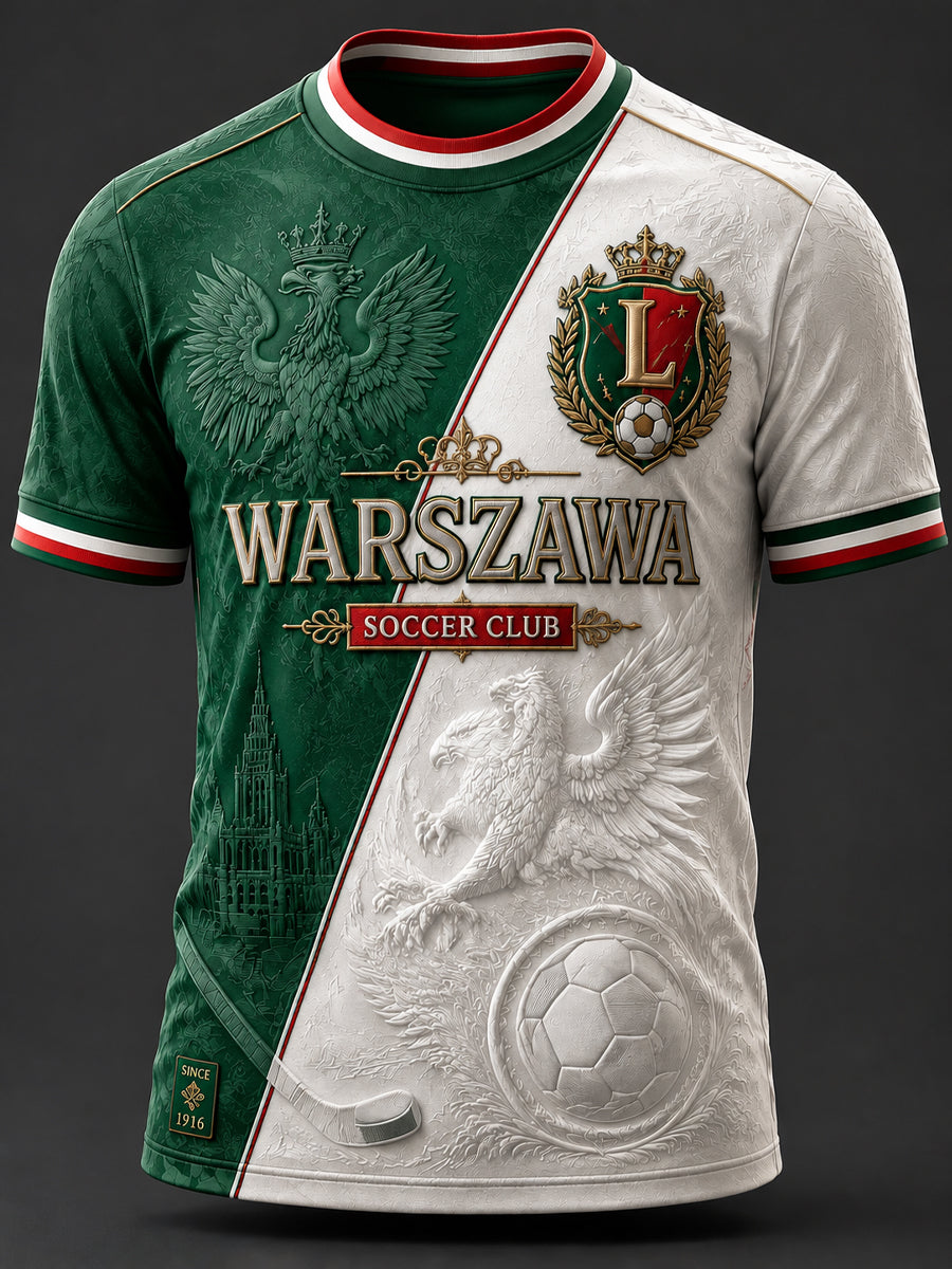 Vintage Warszawa, Polska Soccer Classic T-Shirt