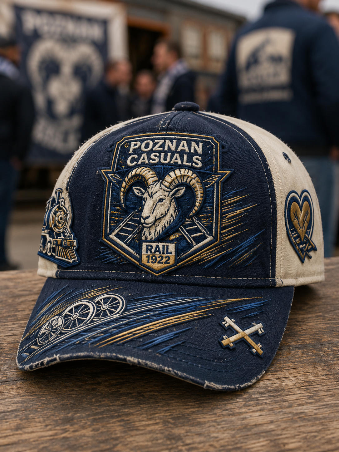 Polska Kolejorz kultura piłkarska czapka unisex
