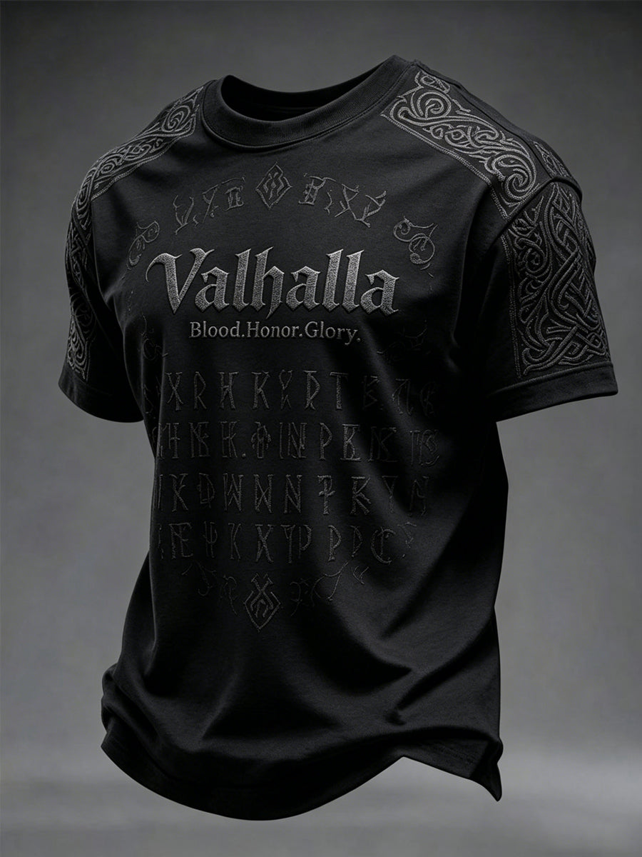 Męski T-shirt z nadrukiem Valhalla