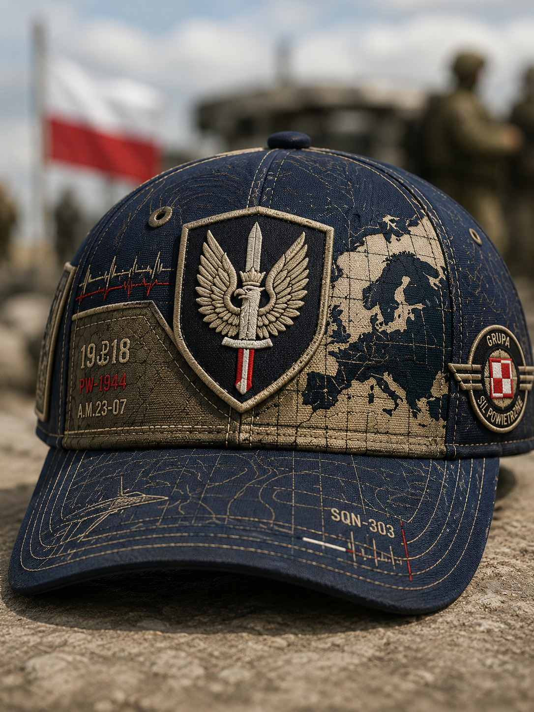 Polska kultura wojskowa czapka uniseks