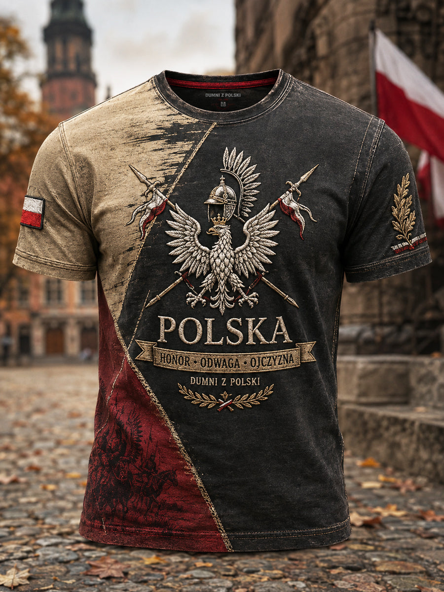 Vintage Polski Ułan Klasyczny T-Shirt