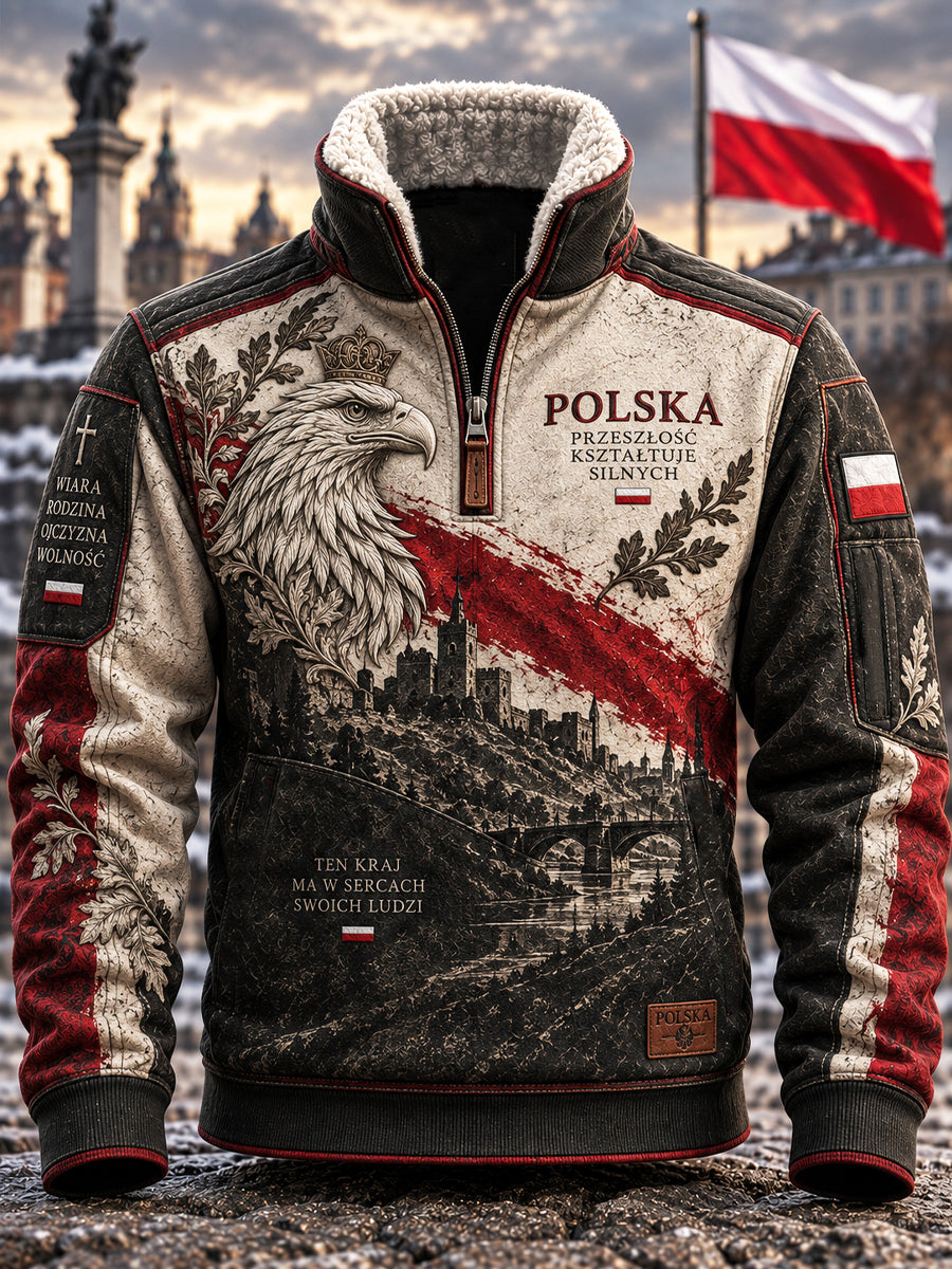 Nieformalna bluza patriotyczna w stylu vintage