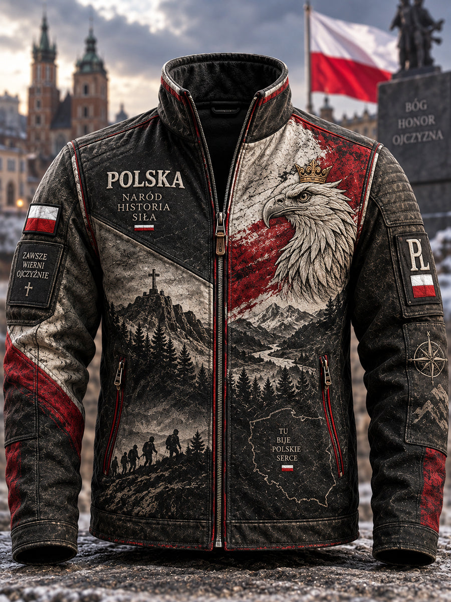 Męska dumna kurtka polska